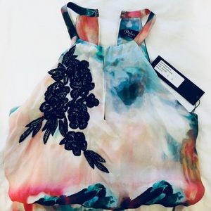 Parker Black Marceline Dress / Gown with sequins.